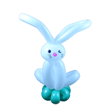 a white balloon bunny on a on no background