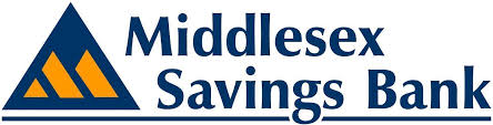 a blue text on a white background logo for Middlesex Savings Bank